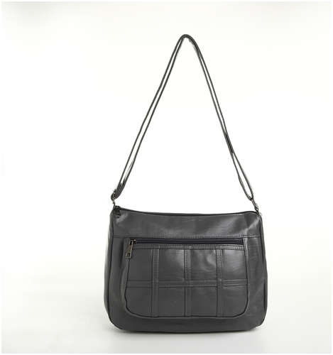 Сумка женская на молнии, цвет серый 103198363