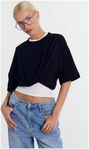 Футболка женская в черном цвете Mark Formelle / 103199309 - вид 2