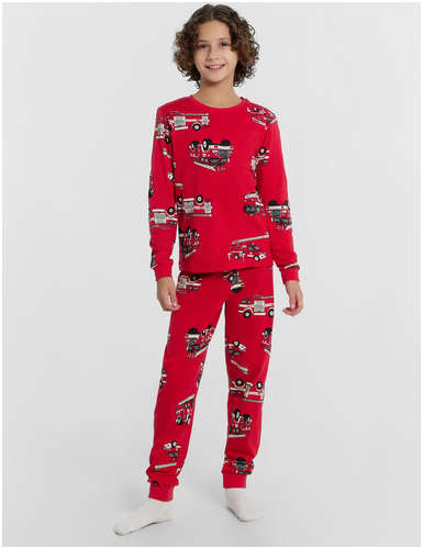 Пижама для мальчиков красная с принтом Mark Formelle 103214753