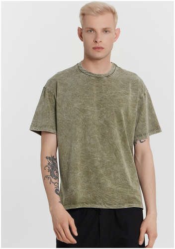 Футболка мужская хаки с принтом Mark Formelle / 103240938 - вид 2