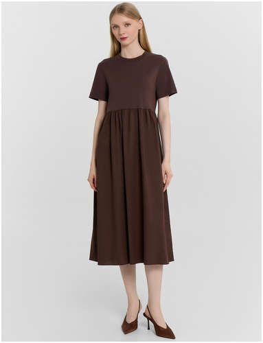 Платье женское коричневое Mark Formelle 103238684