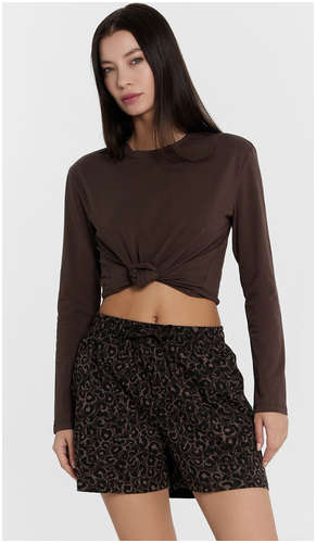 Шорты женские с алималистичным принтом Mark Formelle 103225555