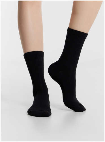 Носки женские длинные черные в наборе, 3 пары Mark Formelle / 103235218 - вид 2