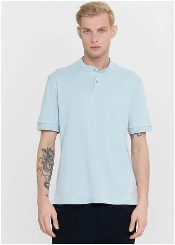 Поло мужское голубое Mark Formelle / 103225758 - вид 2