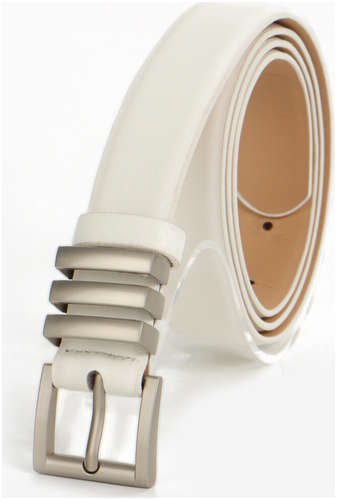 Ремень женский, ширина 2.8 см, пряжка металл, белый 103241503