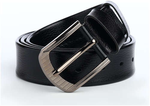 Ремень мужской, ширина 3,8 см, винт, пряжка металл, цвет черный 103206536