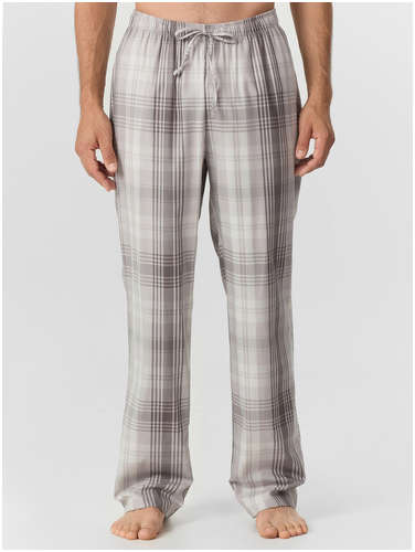Брюки домашние мужские серые в клетку Mark Formelle 103242202