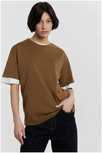 Футболка женская коричневая Mark Formelle 103233208