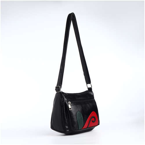 Сумка женская на молнии, цвет черный / 103198266 - вид 2