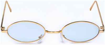 Очки солнцезащитные onesun, uv 400, дужка 15 см, ширина 14.5 см, линза 3×5.5 см, голубые / 10333232 - вид 2