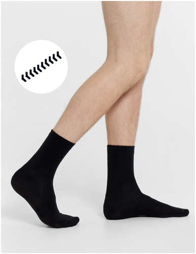 Носки мужские высокие черные в наборе, 10 пар Mark Formelle 103242925