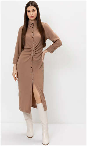 Платье женское в коричневом цвете Mark Formelle / 103167013