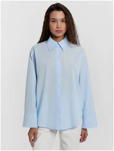 Рубашка женская голубая Mark Formelle / 103232941 - вид 2