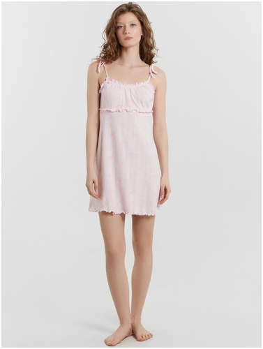 Сорочка ночная женская розовая с бантиками Mark Formelle 103236487