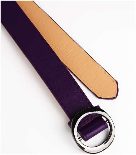 Ремень женский, ширина 3 см, пряжка металл, цвет фиолетовый / 103158980 - вид 2