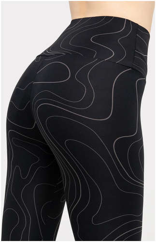 Легинсы женские черные с оригинальным принтом Mark Formelle 103166267