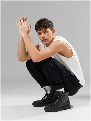 Джинсы мужские черные Mark Formelle / 103228199 - вид 2