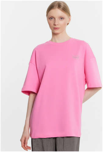 Футболка женская розовая с надписью Mark Formelle 103226233