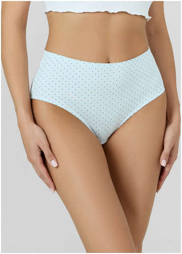 Трусы макси женские голубые в горошек Mark Formelle / 103242126 - вид 2