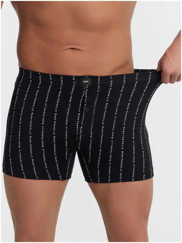 Трусы шорты мужские черные в полоску Mark Formelle / 103219603 - вид 2