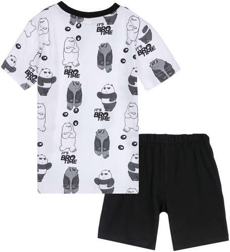 Комплект трикотажный фуфайка футболка шорты пижама пояс PLAYTODAY / 103149389 - вид 2