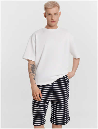 Шорты домашние мужские синие в полоску Mark Formelle / 103235228