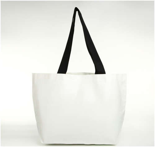 Сумка хозяйственная без застежки, цвет белый / 103202616 - вид 2