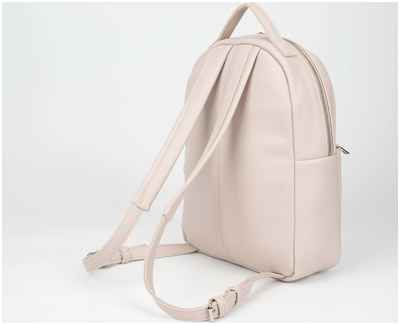 Рюкзак на молнии textura, наружный карман, цвет светло-бежевый / 1031327 - вид 2