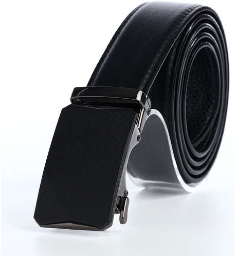Ремень мужской, ширина 3,6 см, пряжка автомат, цвет черный 103206450