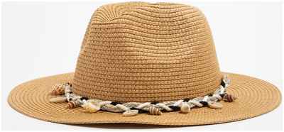 Шляпа женская minaku цвет бежевый, р-р 56-58 10395586
