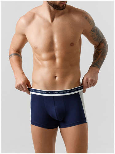 Трусы боксеры мужские синие Mark Formelle / 103242065 - вид 2