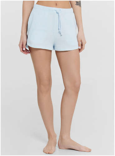 Шорты женские домашние голубые Mark Formelle / 103233204 - вид 2