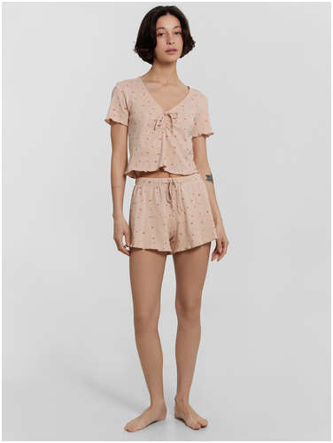 Комплект домашний женский бежевый Mark Formelle / 103237060 - вид 2