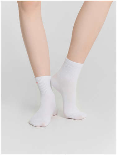 Носки женские белые с мишками Mark Formelle / 103239751 - вид 2