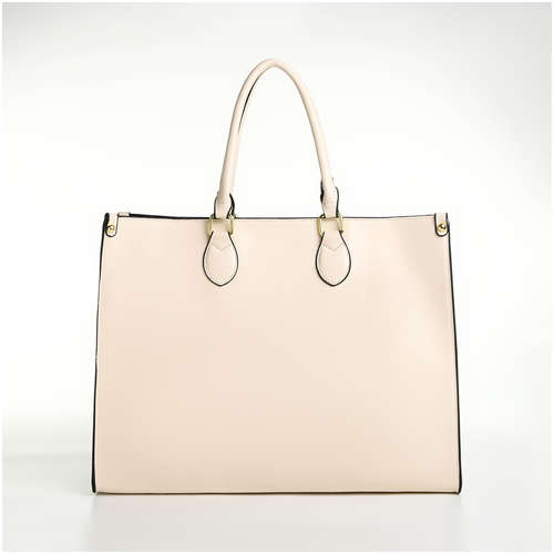 Сумка женская на молнии, цвет молочный 103205991