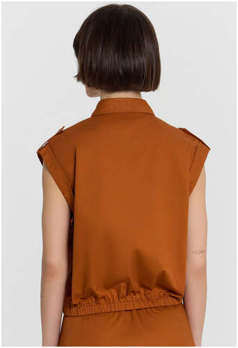 Блузка женская коричневая Mark Formelle / 103238842 - вид 2