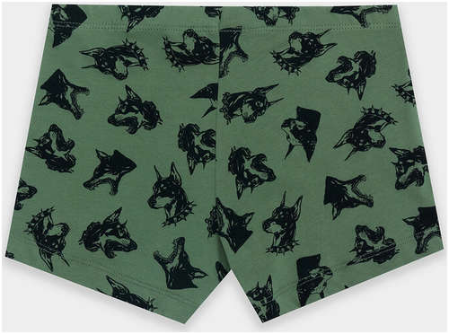 Трусы для мальчиков зеленые с принтом Mark Formelle / 103218741 - вид 2