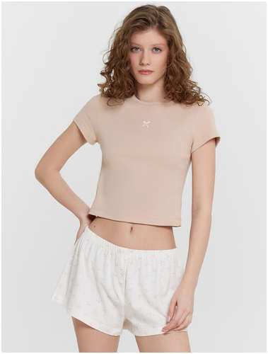 Комплект домашний женский: футболка и шорты Mark Formelle 103232772