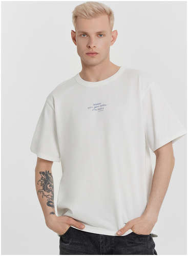 Футболка мужская белая с надписью Mark Formelle / 103235028 - вид 2