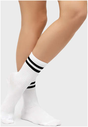 Носки женские белые высокие в наборе, 3 пары Mark Formelle / 103228380 - вид 2