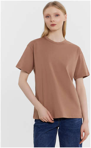 Футболка женская укороченная коричневая Mark Formelle / 103226258 - вид 2
