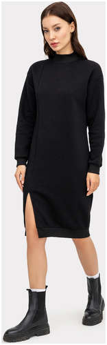 Черное платье женское из футера Mark Formelle / 103169717 - вид 2