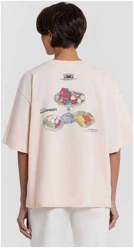 Футболка женская розовая с принтом Mark Formelle / 103237136 - вид 2