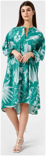 Платье женское зеленое с птицами Mark Formelle / 103166842 - вид 2