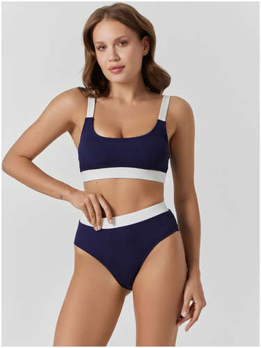 Купальник женский раздельный синий в рубчик Mark Formelle 103235403