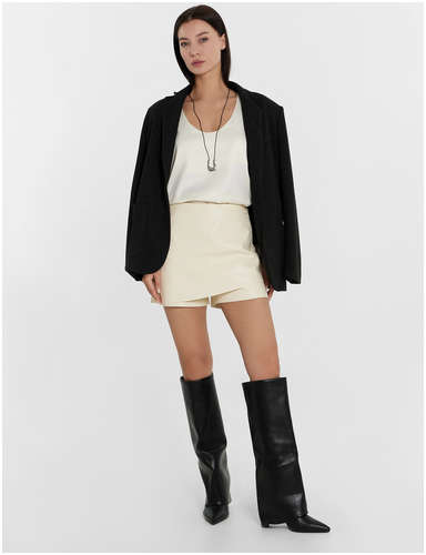 Шорты-юбка женские кремовые Mark Formelle 103226054