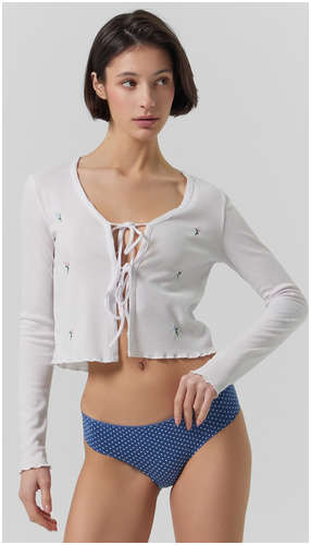 Трусы слипы женские синие с принтом Mark Formelle 103218754