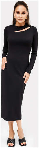 Платье женское макси из вискозы в черном цвете Mark Formelle / 103170419 - вид 2