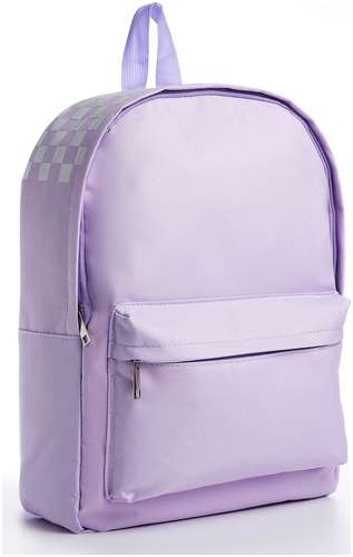 Рюкзак школьный текстильный с печатью на верхней части, 38х29х11 см, цвет сиреневый NAZAMOK / 103165283
