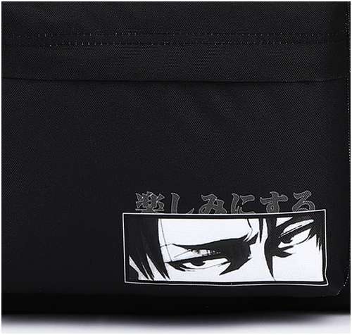 Рюкзак текстильный аниме, с карманом, 29х12х40, черный NAZAMOK / 103151695 - вид 2
